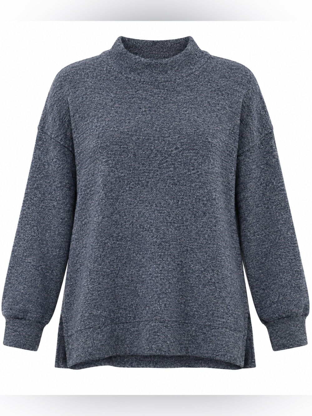 J. America Heathered Blue Turtleneck Sweater